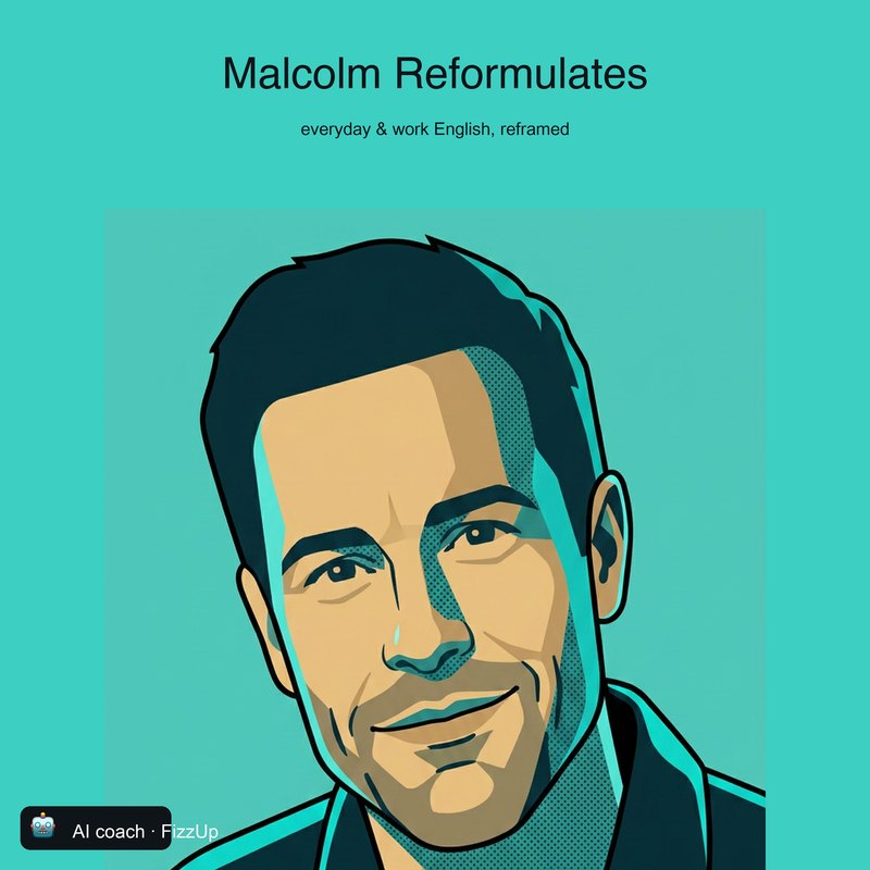 Cover of the Everyday English with Malcolm podcast